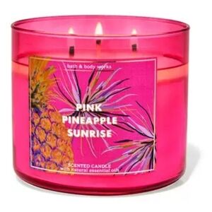 Bath and body works Pink Pineapple Sunrise 3-Wick Candle